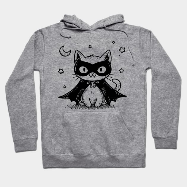 vampire cat Hoodie by ArtisticBox